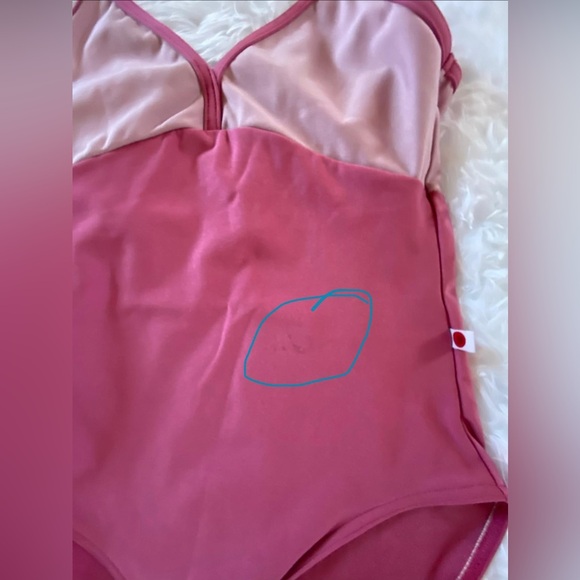 Yumiko Two-Tone Pink Leotard S adult - Picture 2 of 3